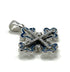 Sterling Silver Enamel Classic Jerusalem Cross Pendant